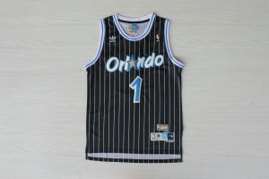 Maillot De Basket Orlando Magic Tracy McGrady 1 Engrener Stripe Noir